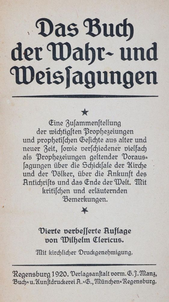 Große Abbildung Nr.1: 144-254 Bischoff,E.: (Grenzwissenschaften und Okkultismus)