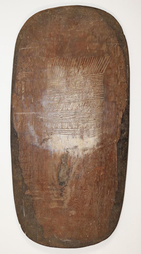 Große Abbildung Nr.1: 144-2574 Rituelles Holzschild,: (Ozeanien)