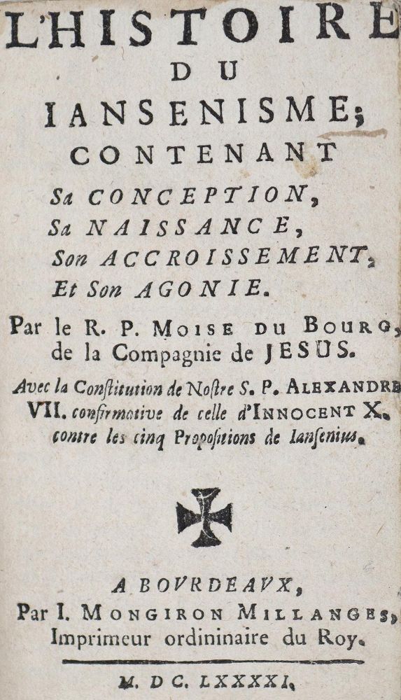 Große Abbildung Nr.1: 144-26 Bourg,M.du.: (Alte Drucke, Handschriften und Theologie)