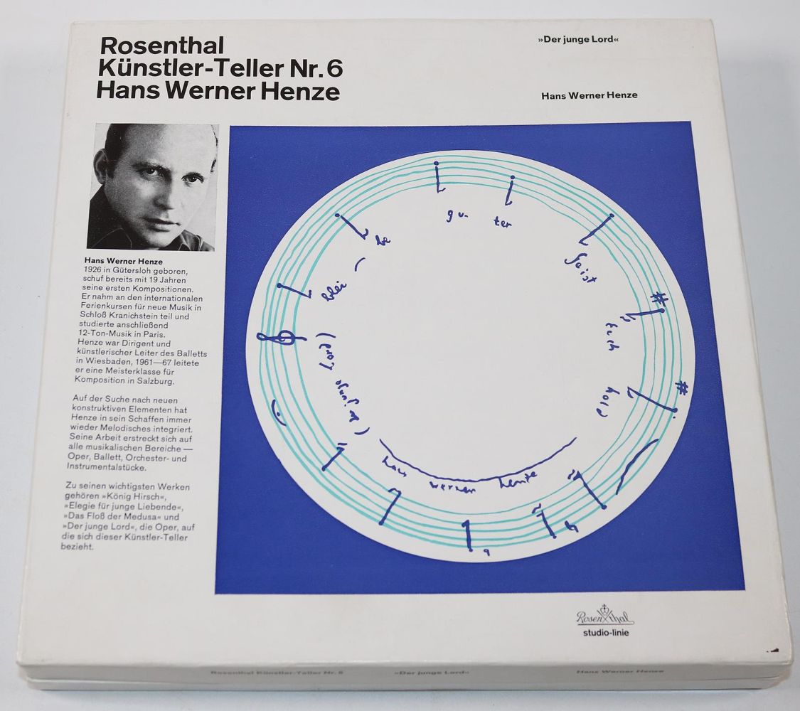 Große Abbildung Nr.24: 144-2606 Rosenthal Künstler-Teller: (Porzellan u. Keramik)