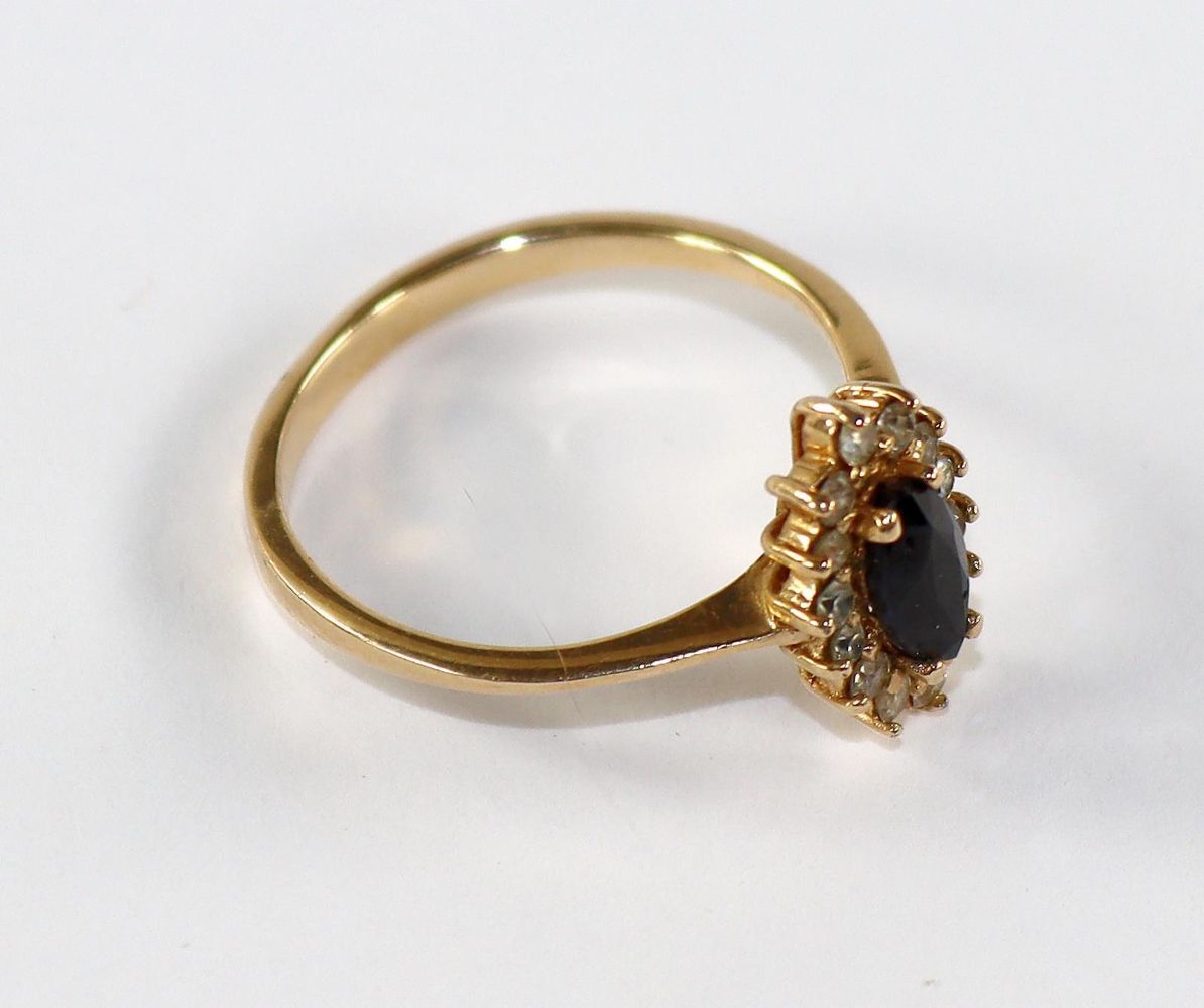 Große Abbildung Nr.2: 144-2659 Saphirring.: (Schmuck, Ringe)