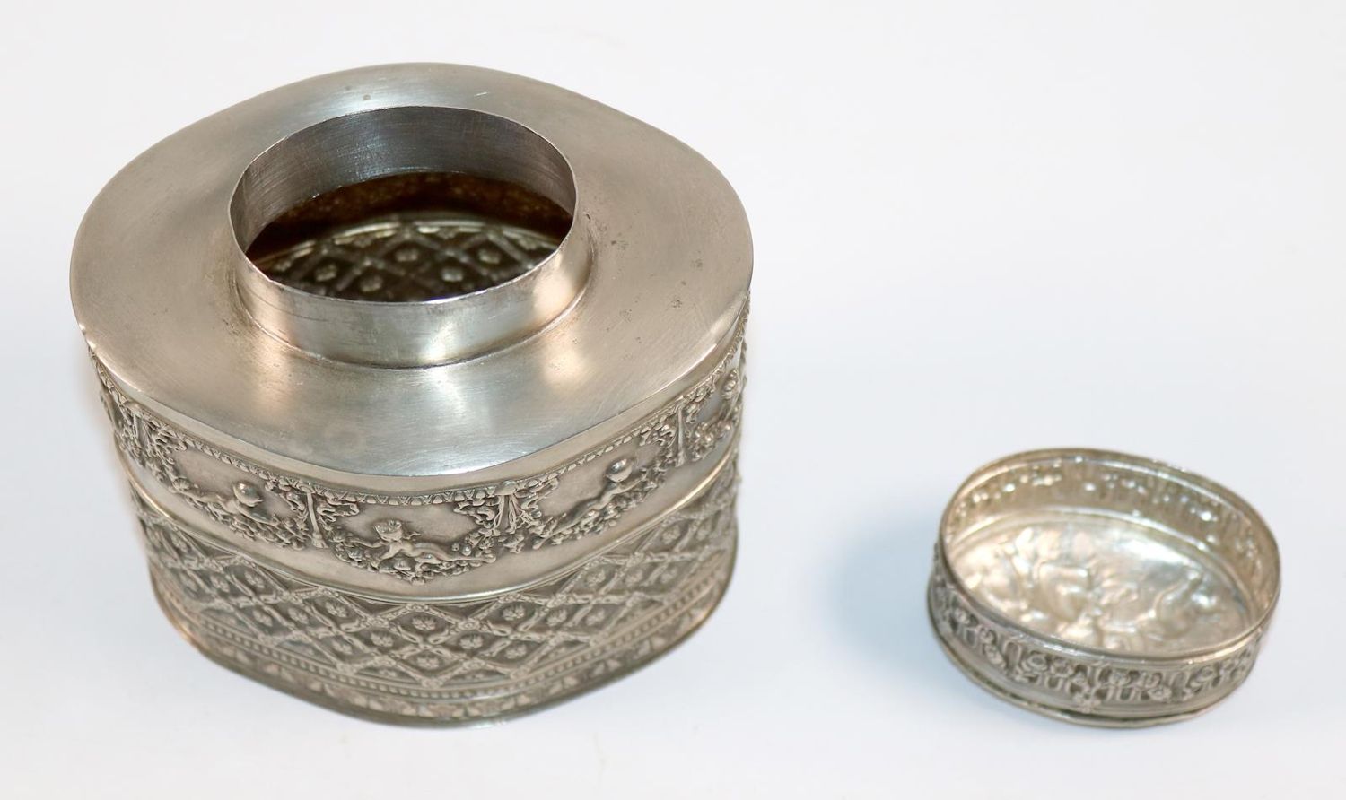 Große Abbildung Nr.2: 144-2681 Teedose,: (Silber)