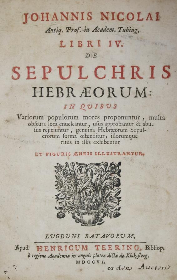 Große Abbildung Nr.1: 144-276 Nicolai,J.: (Judaica)