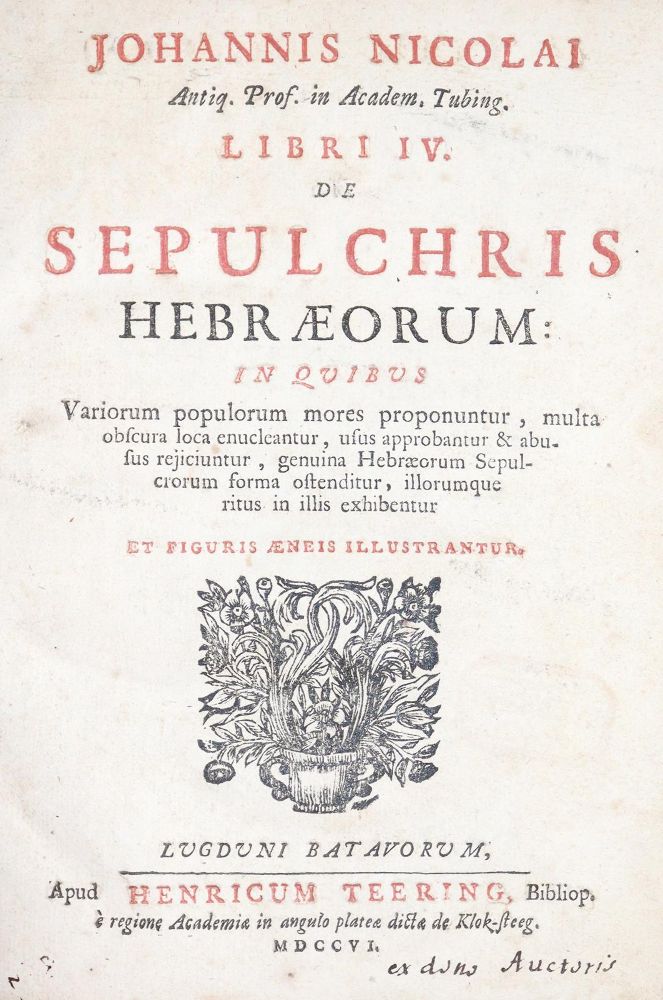 Große Abbildung Nr.4: 144-276 Nicolai,J.: (Judaica)