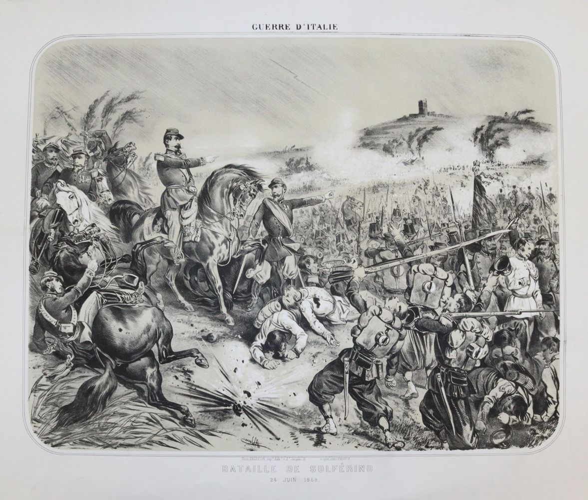 Große Abbildung Nr.1: 144-2846 Schlacht von Solferino.: (Varia, Militaria)