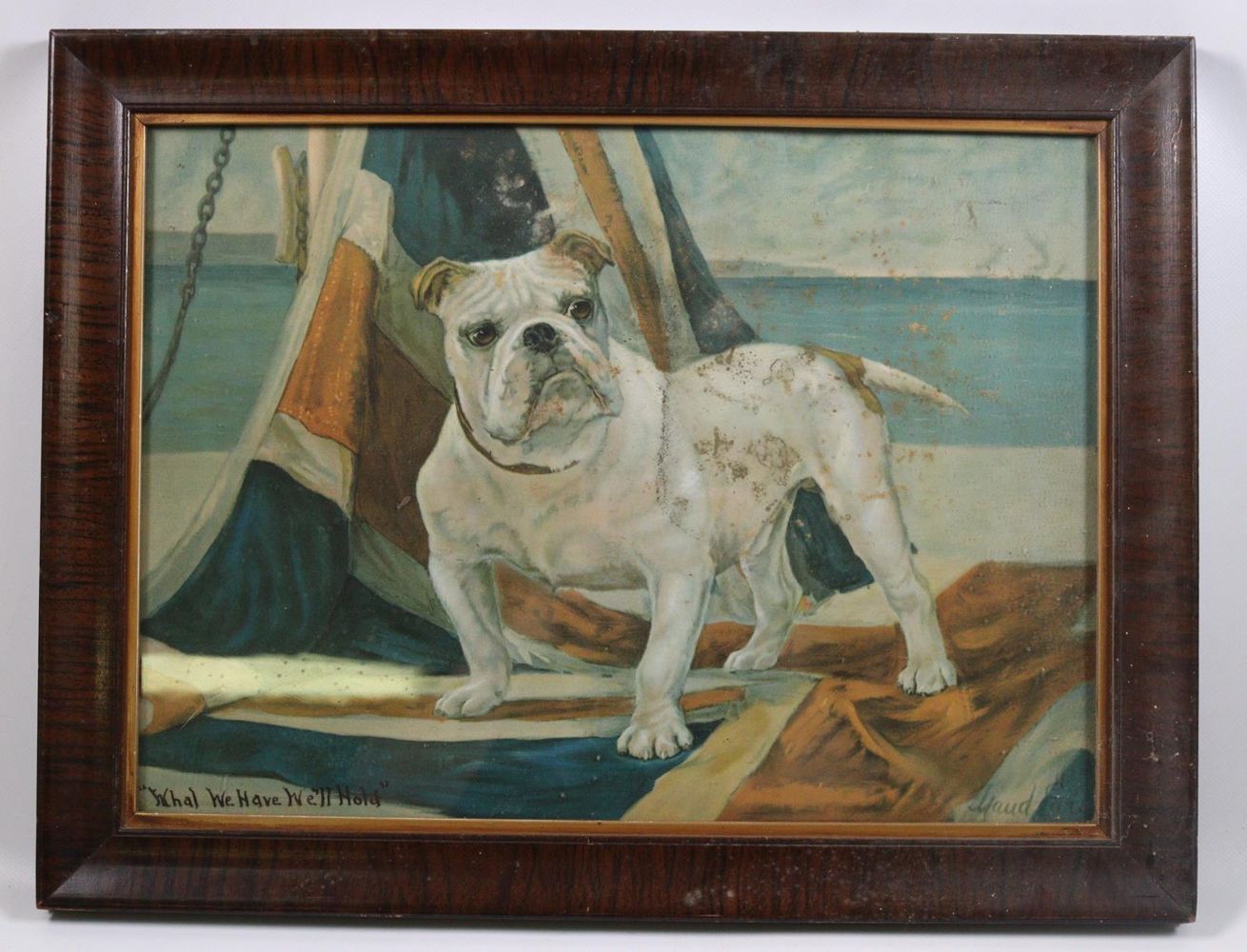 Große Abbildung Nr.7: 144-2876 Mops und Bulldogge.: (Varia, Zoologie, Hunde)