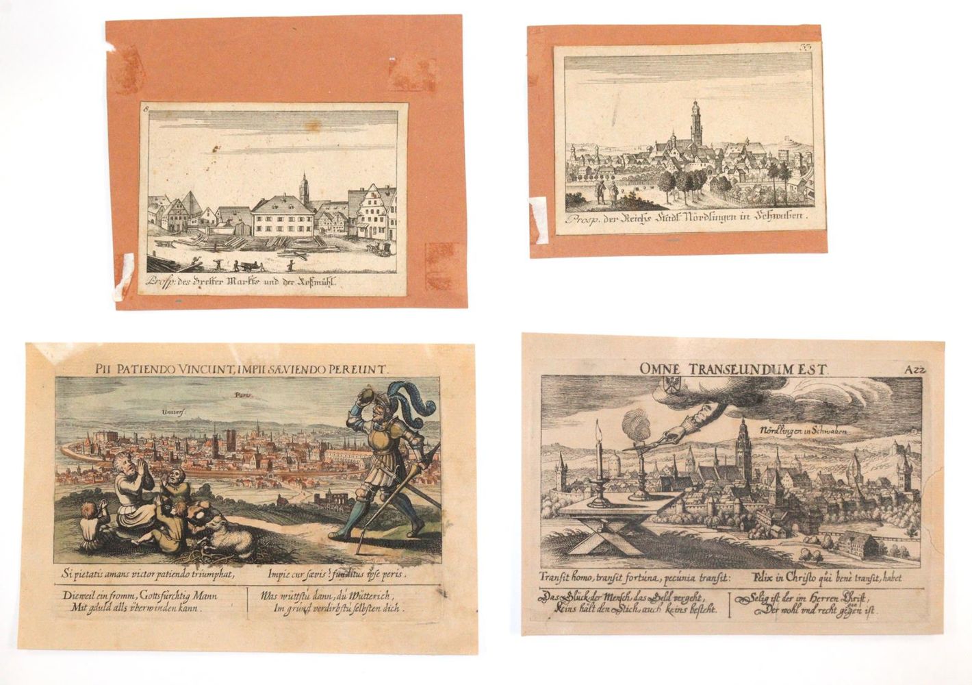 Große Abbildung Nr.4: 144-2954 Konvolut: (Deutschland, Nördlingen)