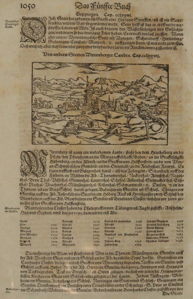 Große Abbildung Nr.1: 144-2978 Cosmographia.: (Deutschland, Württemberg.)