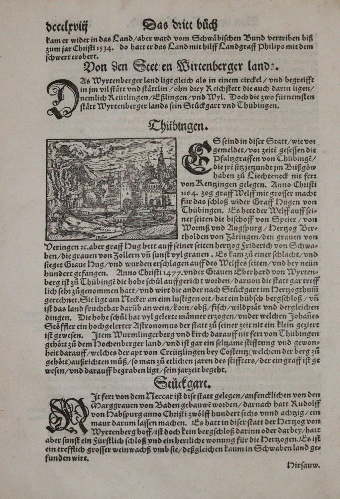 Große Abbildung Nr.9: 144-2978 Cosmographia.: (Deutschland, Württemberg.)