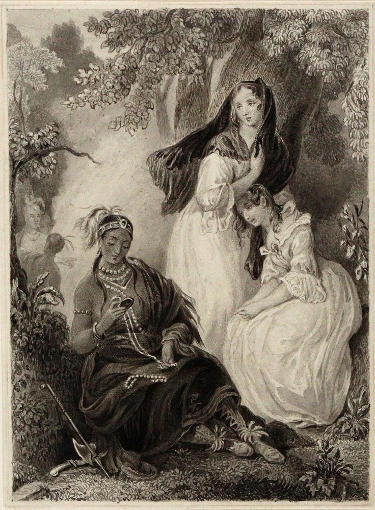 Große Abbildung Nr.1: 144-2991 Indianerin in Landestracht.: (Ausland, Amerika)