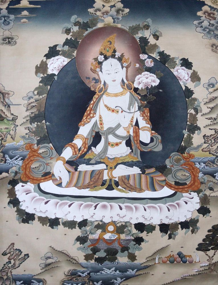Große Abbildung Nr.1: 144-3006 Weiße Tara.: (Ausland, Asien)