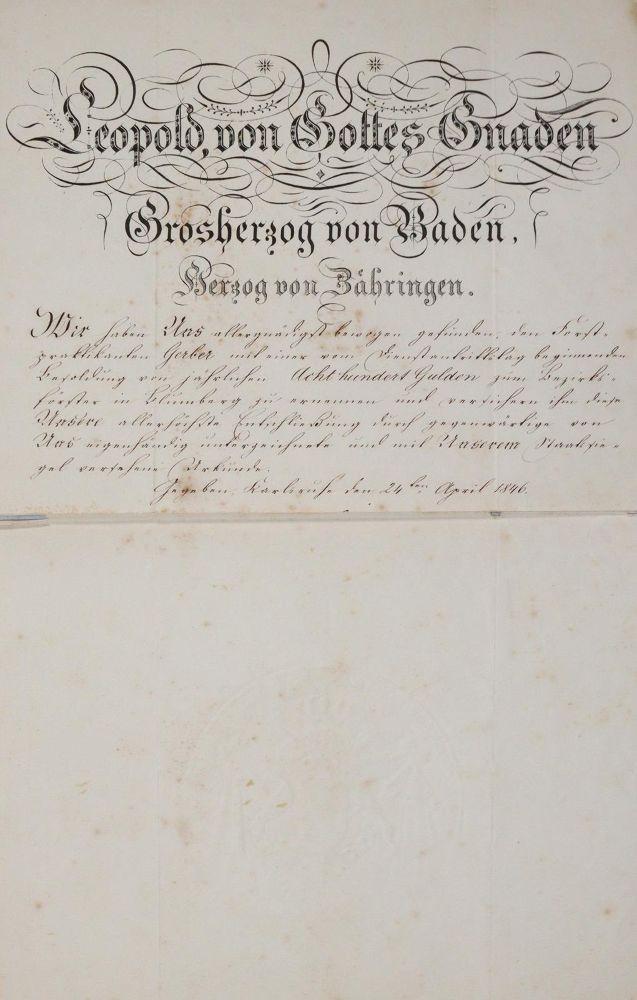 Große Abbildung Nr.2: 144-311 Leopold,: (Jus der Bibliothek v. Prof. Thomas Würtenberger, Historische Dokumente)