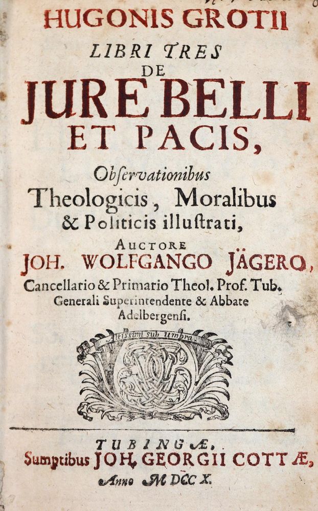 Große Abbildung Nr.1: 144-313 Jäger,J.W.: (Jus der Bibliothek v. Prof. Thomas Würtenberger)