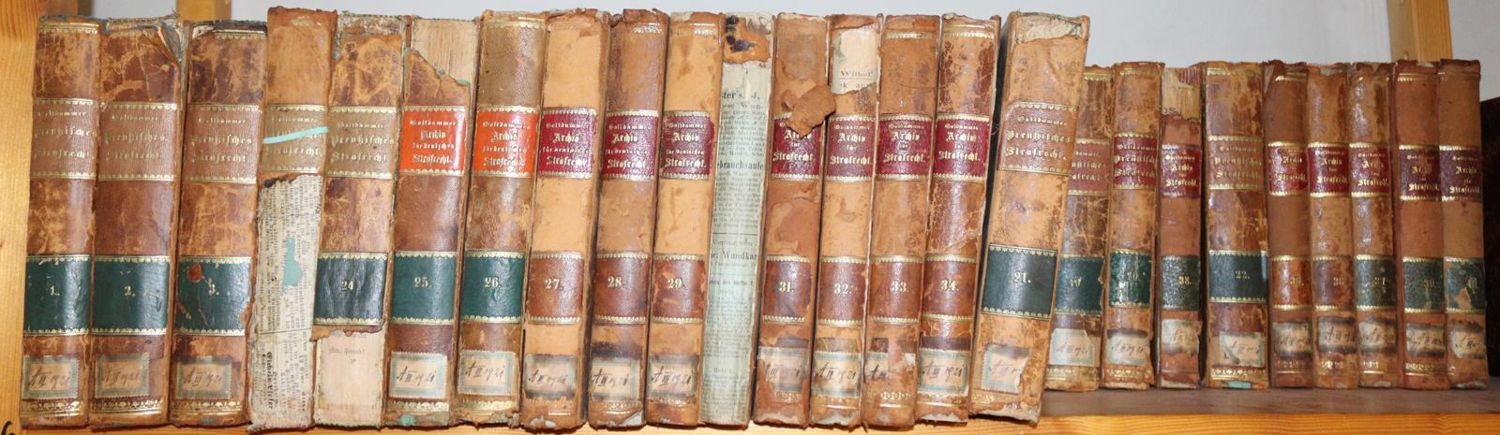 Große Abbildung Nr.2: 144-314 Archiv für Preußisches Strafrecht: (Jus der Bibliothek v. Prof. Thomas Würtenberger, Juridica und Kriminologie)
