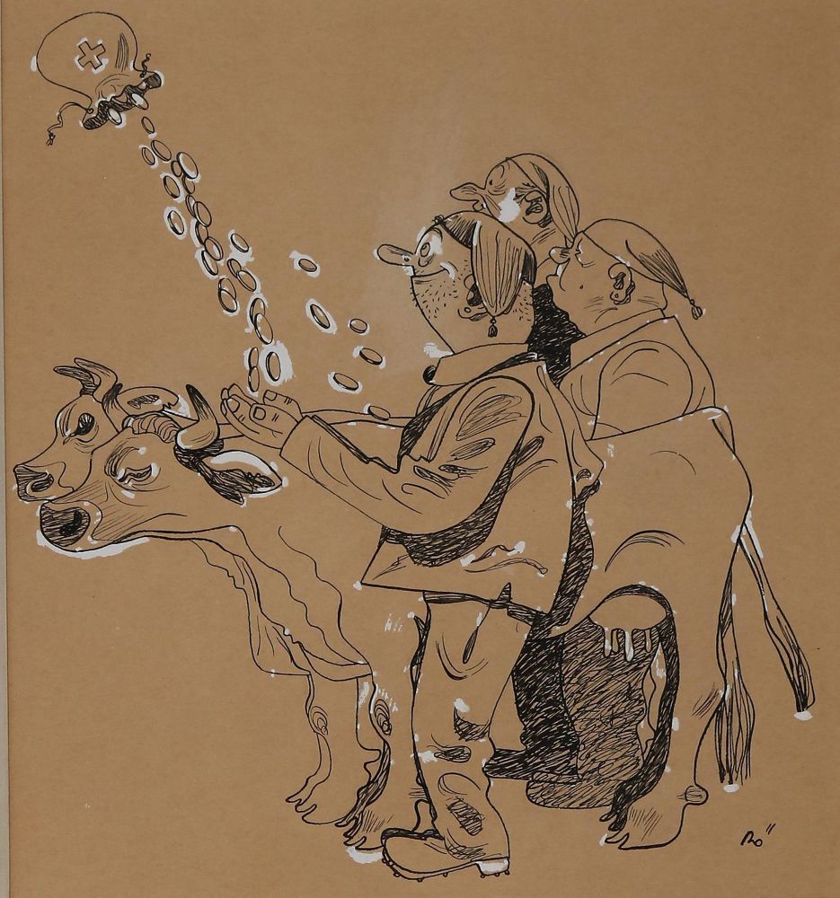Große Abbildung Nr.5: 144-3148 Böckli, Carl: (Ausland, Schweiz, Karikatur)