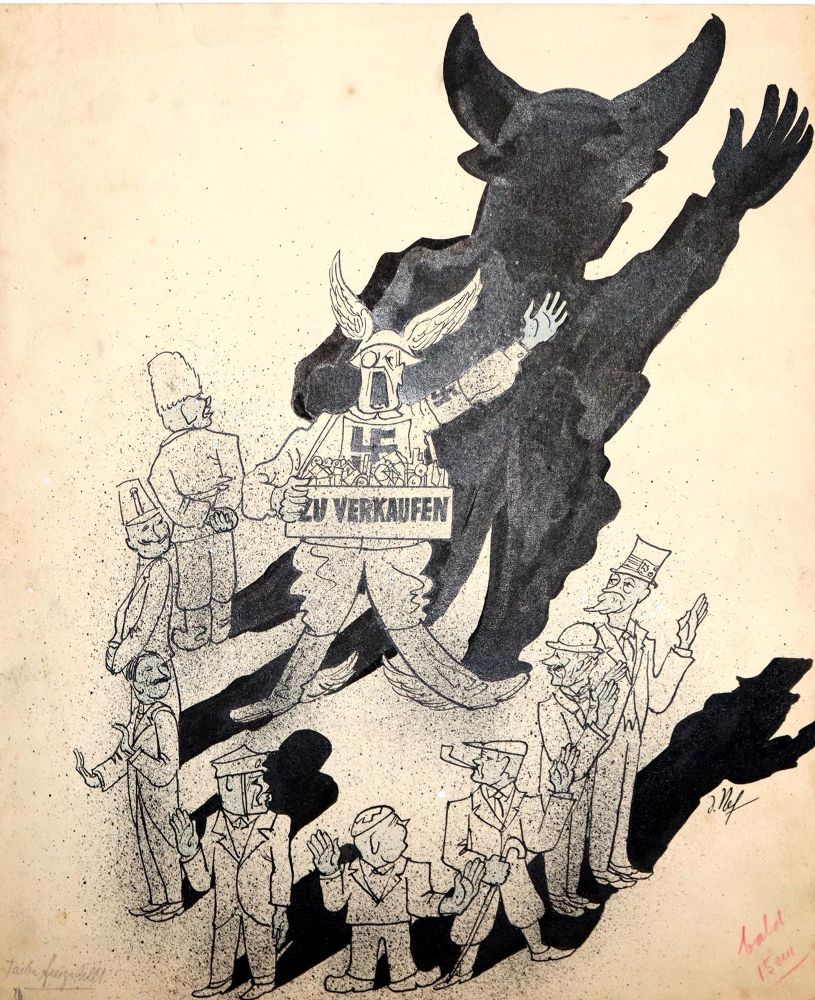 Große Abbildung Nr.3: 144-3150 Nef, Jakob: (Ausland, Schweiz, Karikatur)