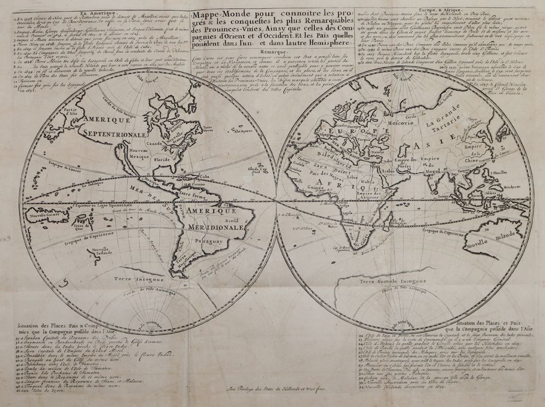 Große Abbildung Nr.1: 144-3179 Weltkarte.: (Ausland, Weltkarten)