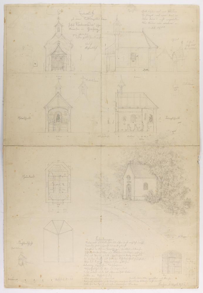 Große Abbildung Nr.1: 144-3234 Architekturzeichnung.: (Künstlergraphik)