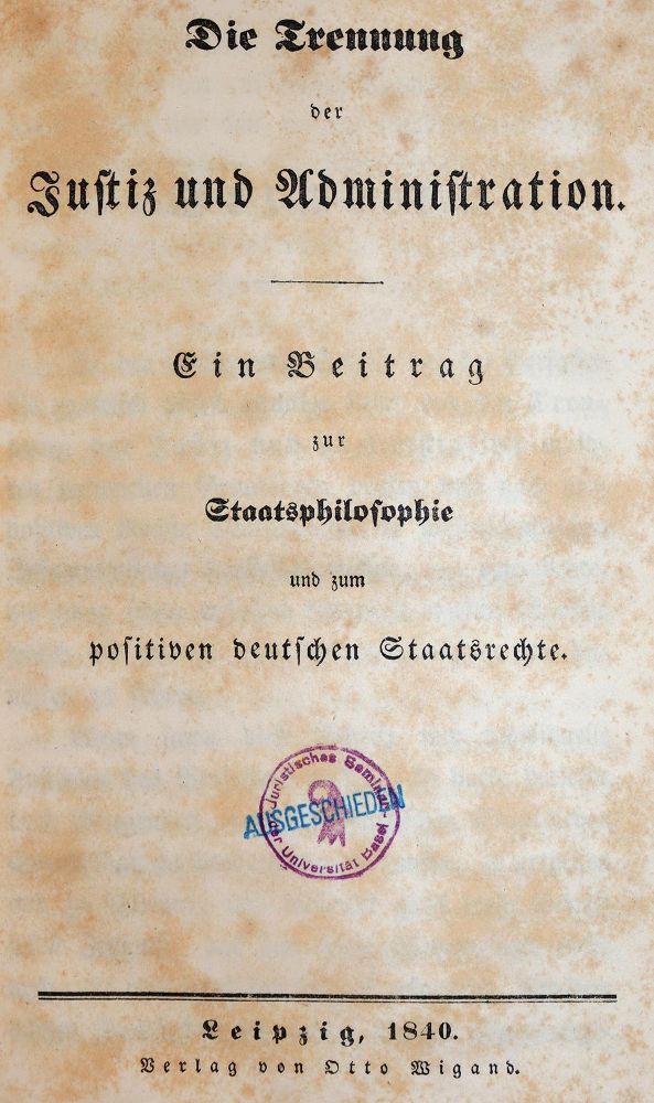 Große Abbildung Nr.1: 144-324 (Kuhn,O.).: (Jus der Bibliothek v. Prof. Thomas Würtenberger, Juridica und Kriminologie)