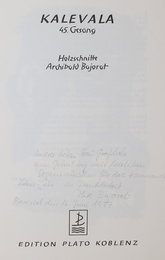 Große Abbildung Nr.8: 144-3250 Bajorat, Archibald: (Künstlergraphik)