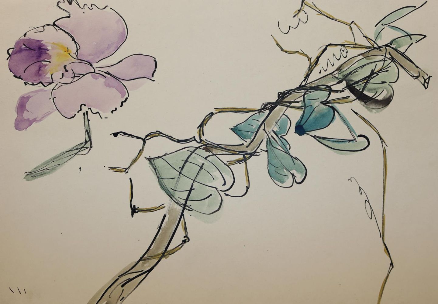 Große Abbildung Nr.6: 144-3292 Blumen: (Künstlergraphik)