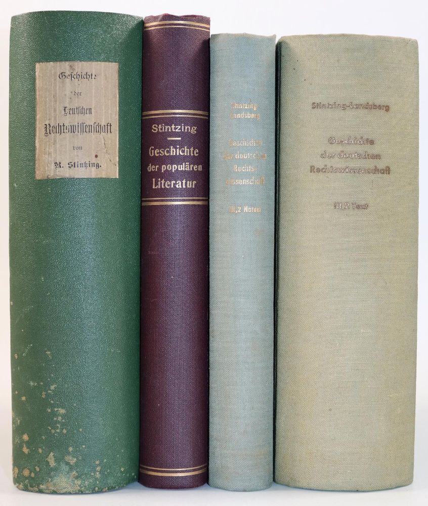 Große Abbildung Nr.2: 144-330 Stintzing,R.v. u. E.Landsberg.: (Jus der Bibliothek v. Prof. Thomas Würtenberger, Juridica und Kriminologie)