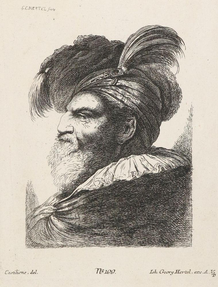 Große Abbildung Nr.1: 144-3377 Castiglione, Giovanni Benedetto: (Künstlergraphik)