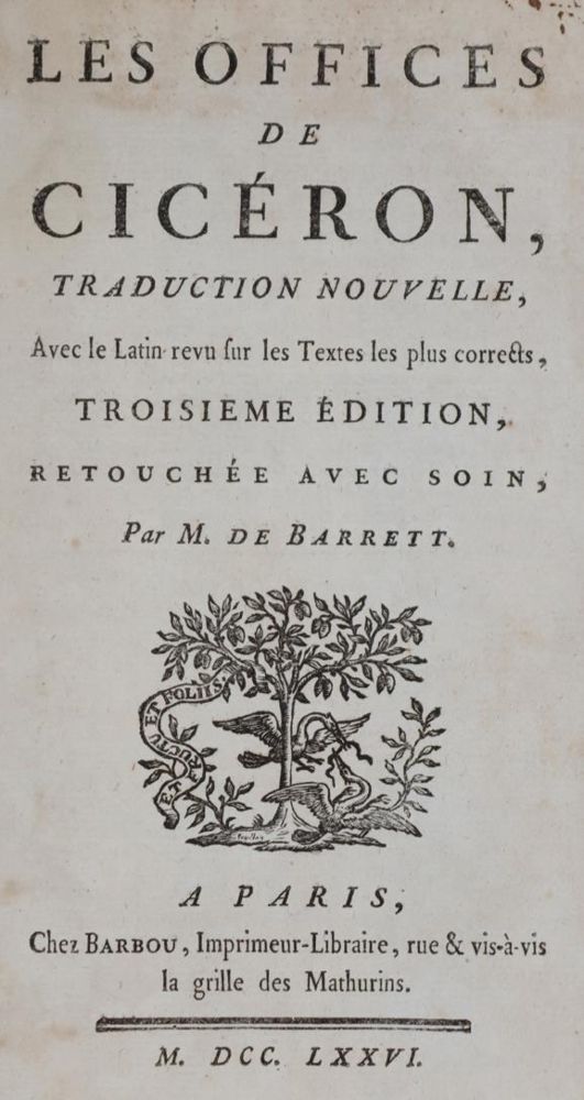 Große Abbildung Nr.1: 144-34 Cicero,M.T.: (Alte Drucke, Handschriften und Theologie)