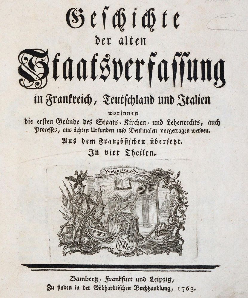 Große Abbildung Nr.1: 144-347 (Buat-Nancay,L.G.du).: (Jus der Bibliothek v. Prof. Thomas Würtenberger, Politik und Staatswissenschaften)