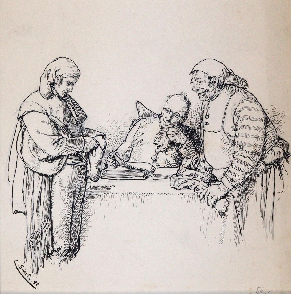 Große Abbildung Nr.2: 144-3499 Fliegende Blätter: (Künstlergraphik)