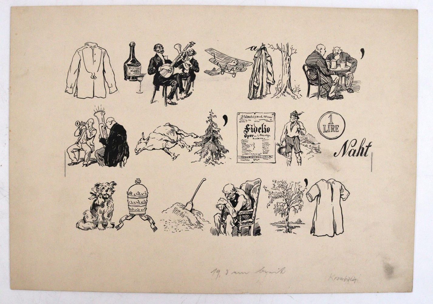 Große Abbildung Nr.6: 144-3500 Fliegende Blätter: (Künstlergraphik)