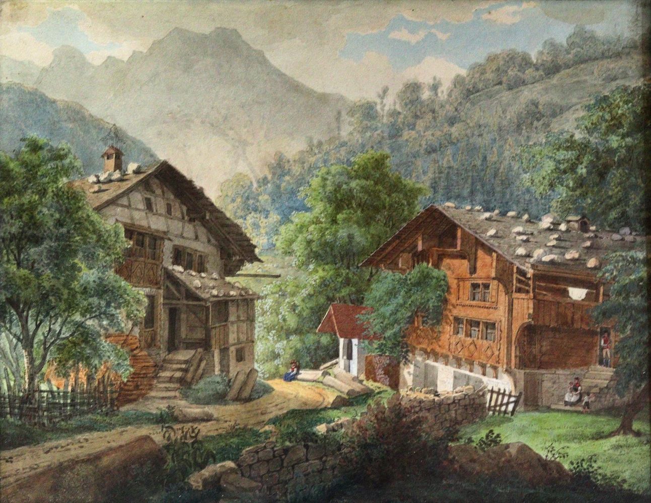 Große Abbildung Nr.3: 144-3536 Gebrigslandschaften.: (Künstlergraphik)