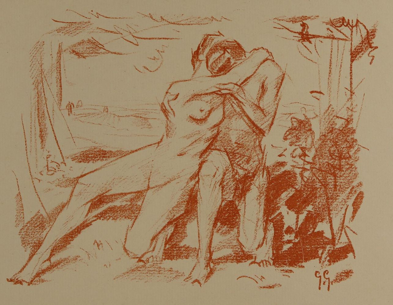 Große Abbildung Nr.2: 144-3543 Gelbke, Georg: (Künstlergraphik)