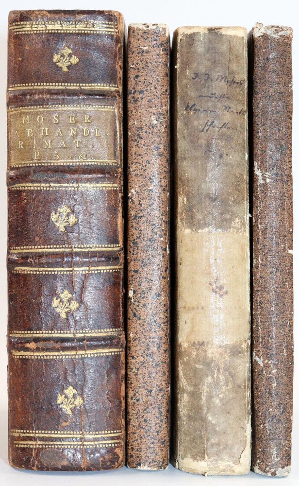 Große Abbildung Nr.2: 144-356 Moser,J.J.: (Jus der Bibliothek v. Prof. Thomas Würtenberger, Politik und Staatswissenschaften)