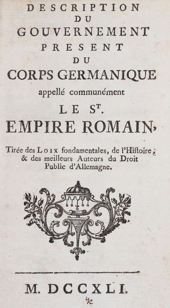 Große Abbildung Nr.1: 144-357 (Necker,C.F.).: (Jus der Bibliothek v. Prof. Thomas Würtenberger, Politik und Staatswissenschaften)