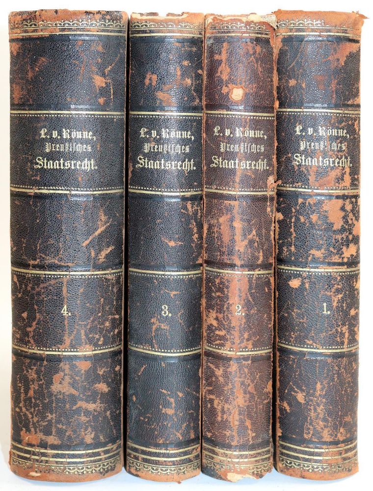 Große Abbildung Nr.2: 144-362 Rönne,L.v.: (Jus der Bibliothek v. Prof. Thomas Würtenberger, Politik und Staatswissenschaften)
