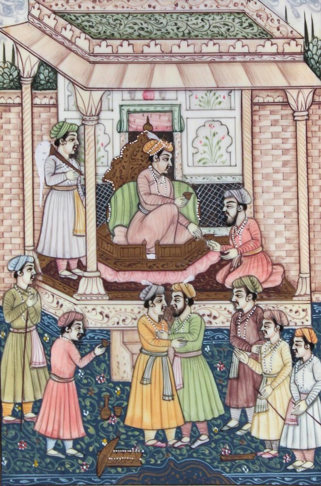 Große Abbildung Nr.1: 144-3739 Indische Miniatur.: (Künstlergraphik)