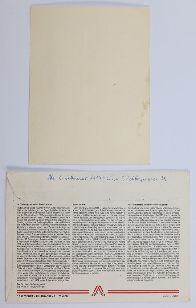 Große Abbildung Nr.2: 144-3772 Jettmar, Rudolf: (Künstlergraphik)