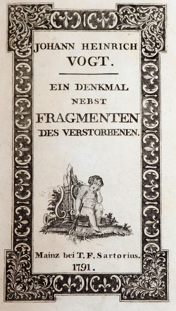 Große Abbildung Nr.1: 144-378 Vogt,J.H.: (Jus der Bibliothek v. Prof. Thomas Würtenberger)
