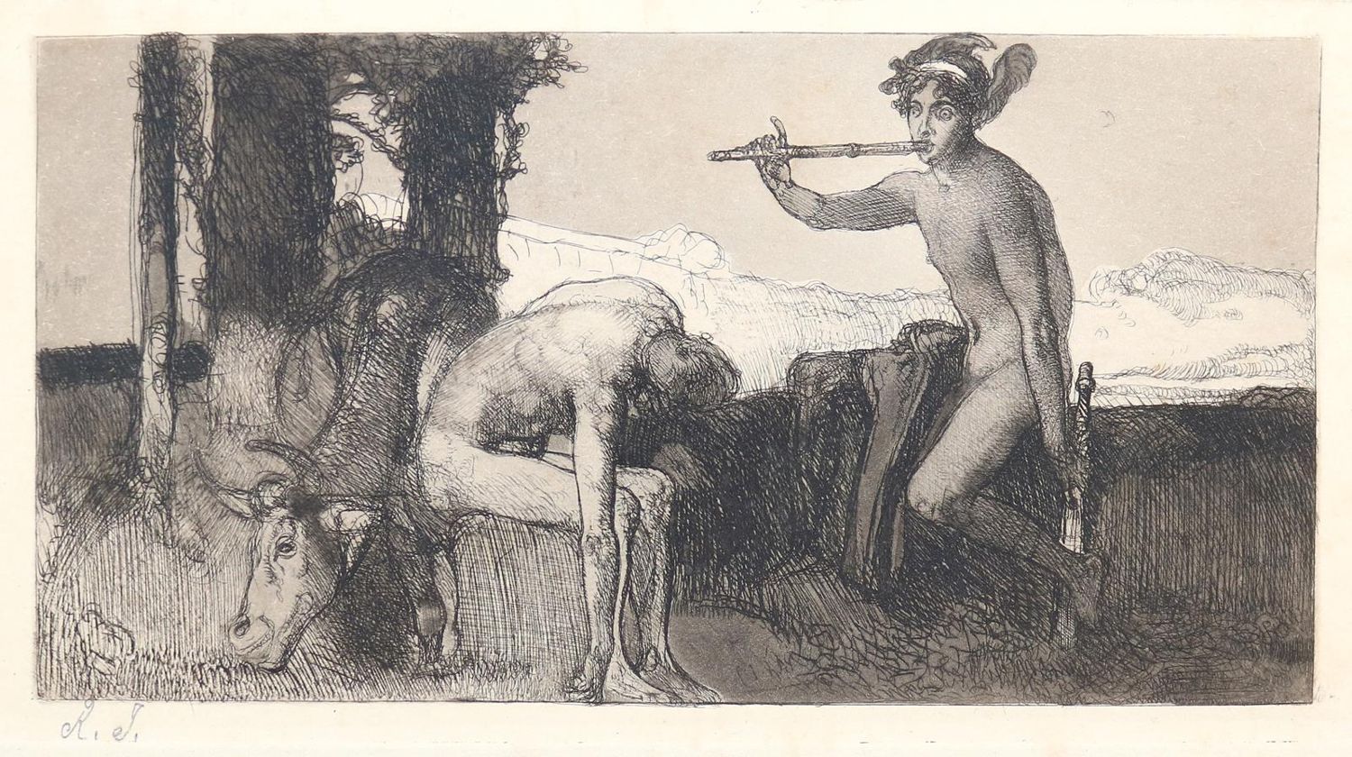 Große Abbildung Nr.1: 144-3789 Jettmar, Rudolf: (Künstlergraphik)