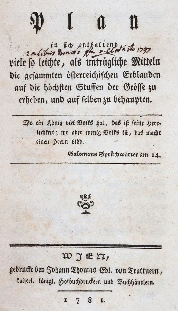 Große Abbildung Nr.1: 144-379 Plan: (Jus der Bibliothek v. Prof. Thomas Würtenberger, Wirtschaft)