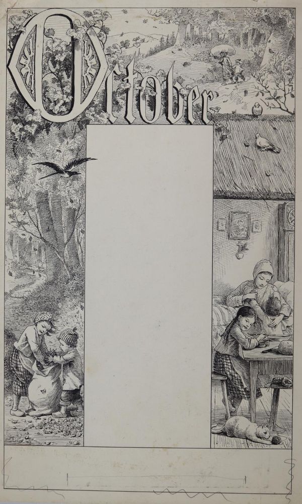Große Abbildung Nr.1: 144-3803 Jugendblätter.: (Künstlergraphik)