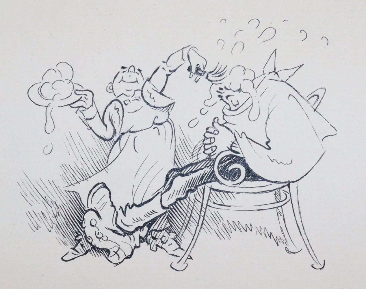 Große Abbildung Nr.2: 144-3819 Blömer, Hermann: (Künstlergraphik, Karikatur)