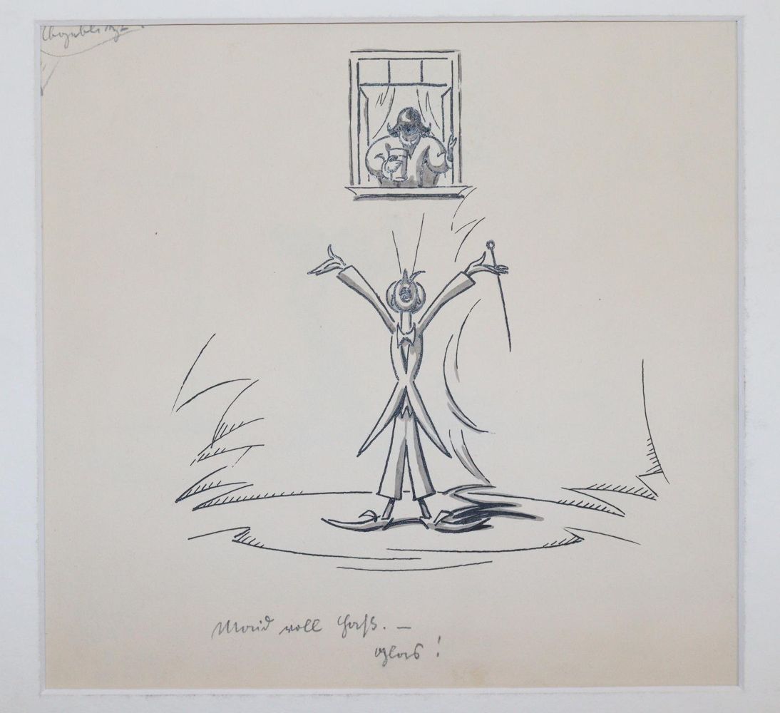 Große Abbildung Nr.6: 144-3819 Blömer, Hermann: (Künstlergraphik, Karikatur)