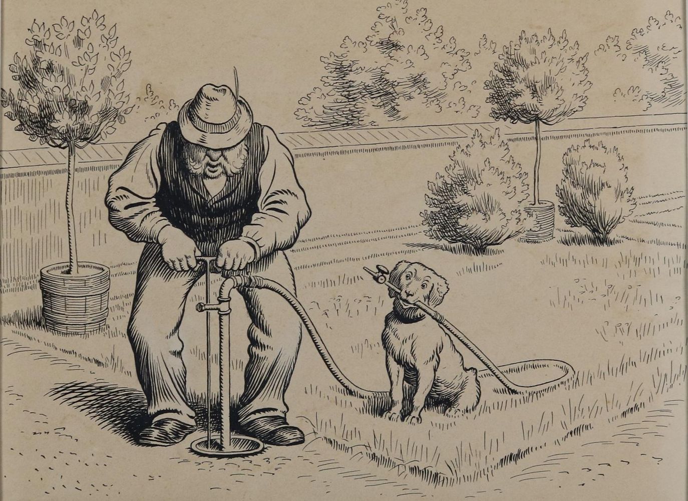 Große Abbildung Nr.3: 144-3820 Brasch, Hans: (Künstlergraphik, Karikatur)