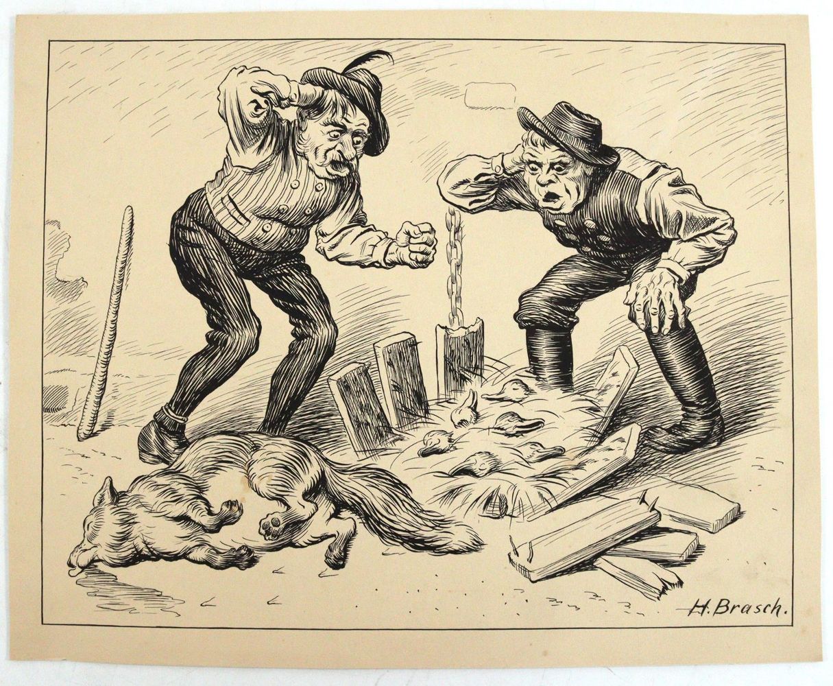 Große Abbildung Nr.5: 144-3821 Brasch, Hans: (Künstlergraphik, Karikatur)