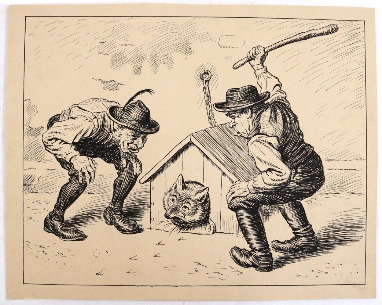 Große Abbildung Nr.6: 144-3821 Brasch, Hans: (Künstlergraphik, Karikatur)