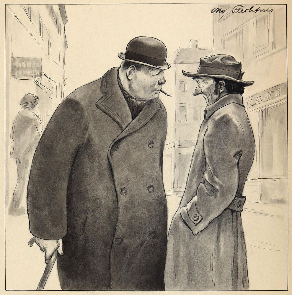 Große Abbildung Nr.1: 144-3824 Flechtner, Otto: (Künstlergraphik, Karikatur)