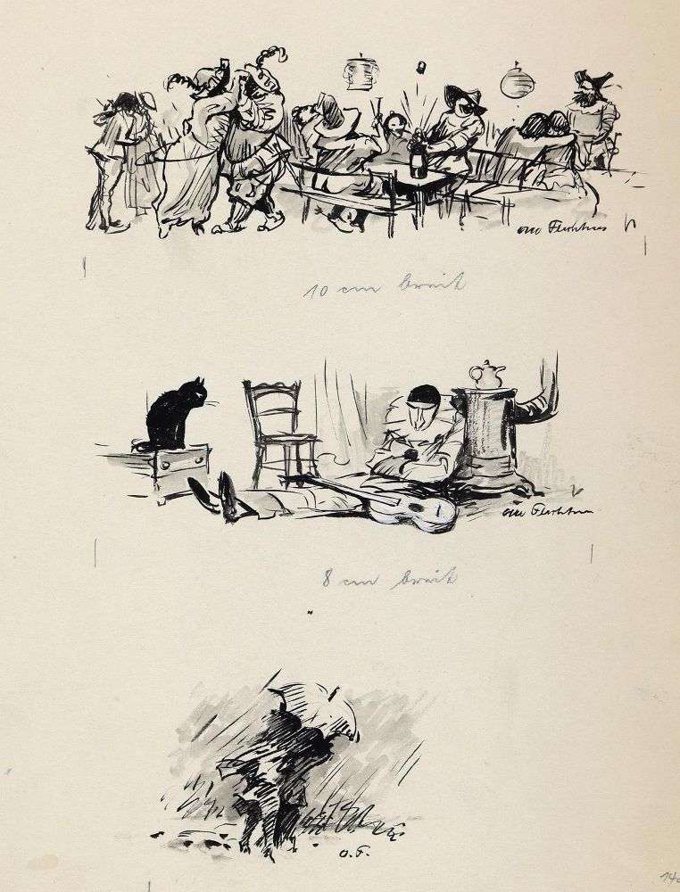 Große Abbildung Nr.8: 144-3824 Flechtner, Otto: (Künstlergraphik, Karikatur)