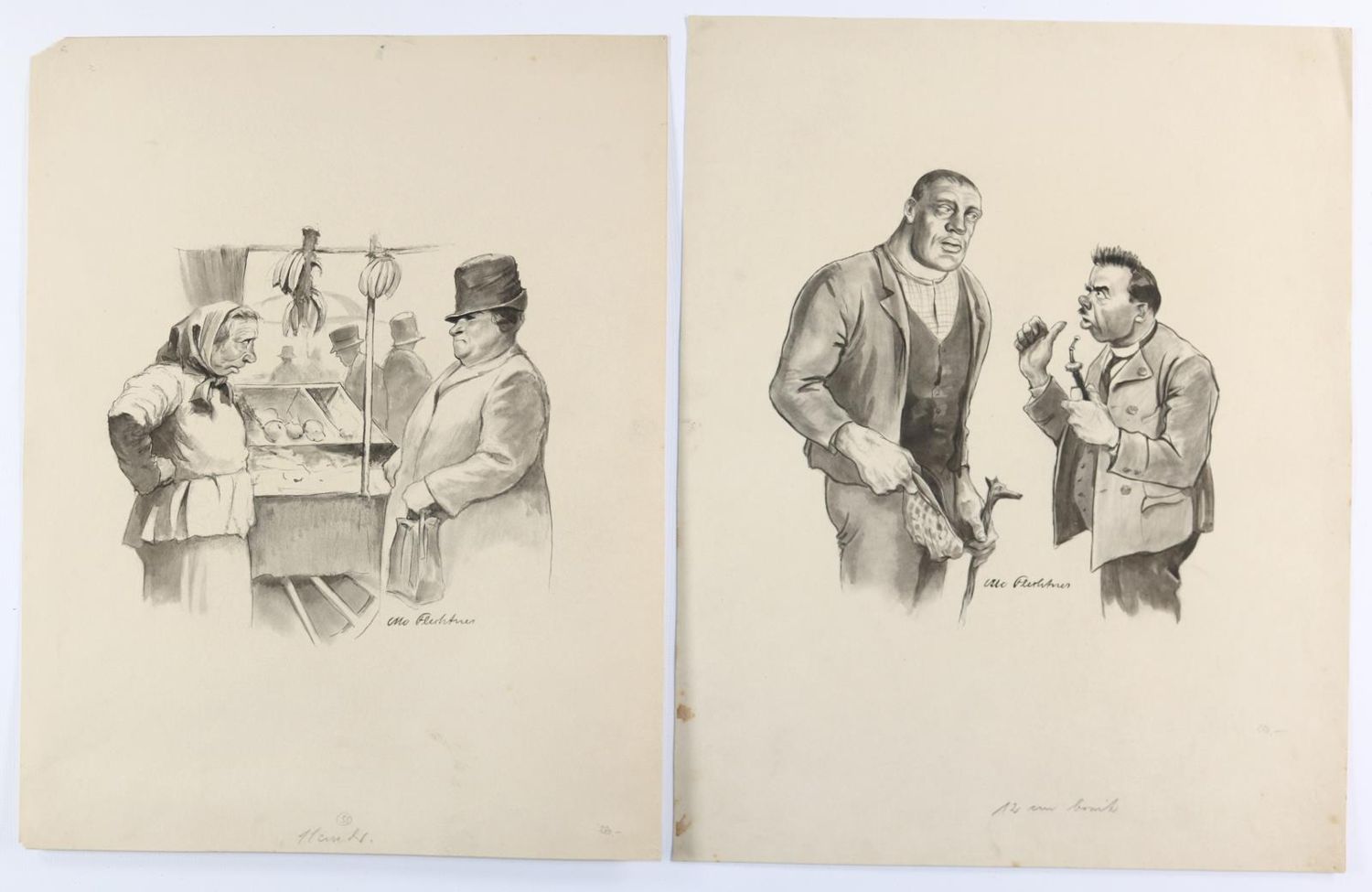Große Abbildung Nr.6: 144-3825 Flechtner, Otto: (Künstlergraphik, Karikatur)